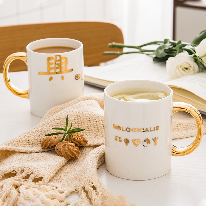 Hot Sale Custom Logo Printed Coffee Porcelain Ceramic Mug – Electroplating Coffee Mug and Wholesale Ceramic Items price