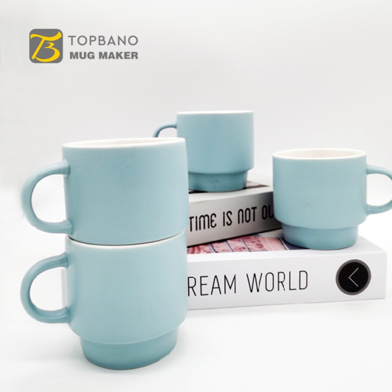Personalization Customized Stackable 8oz Ceramic Coffee Cup Mugs – Ceramic Mug and Custom Mug price