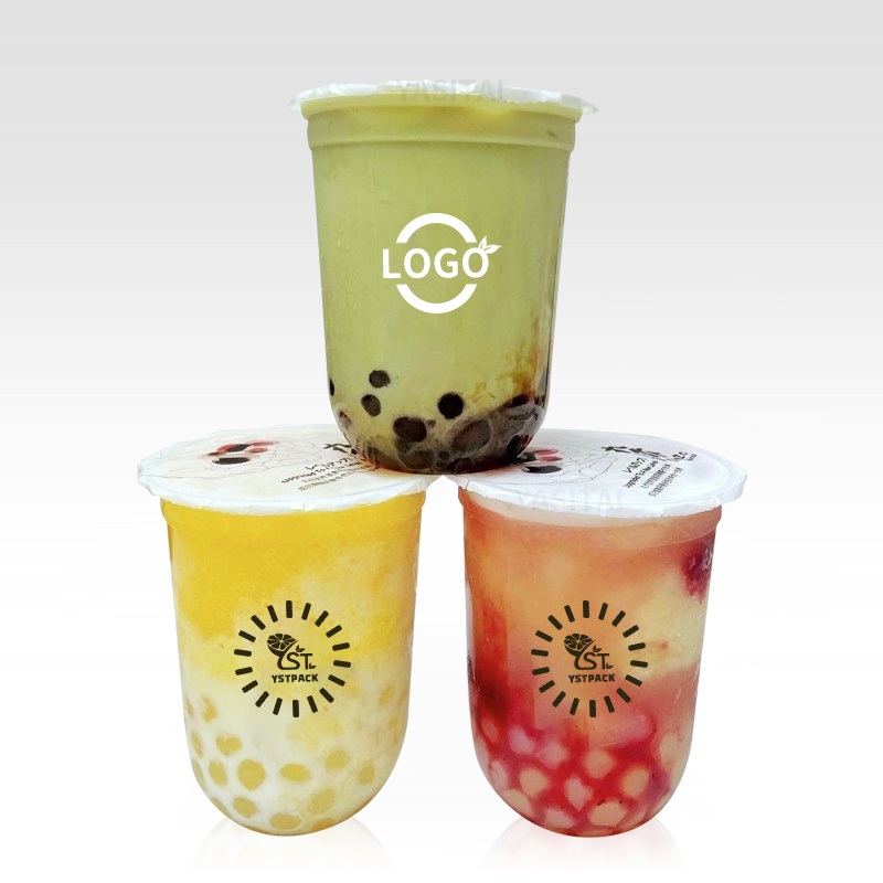 PP 500ml 90 Caliber Injection Molding U-Shaped Disposable Plastic Milk Tea Cup and Juice Cup – Disposable Cup and Plastic Cup price