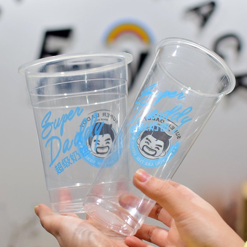 Restaurant Packaging Milk Tea Printing with Lids Customizable Size Plastic PP Cup – Plastic Cup and PP Cup price