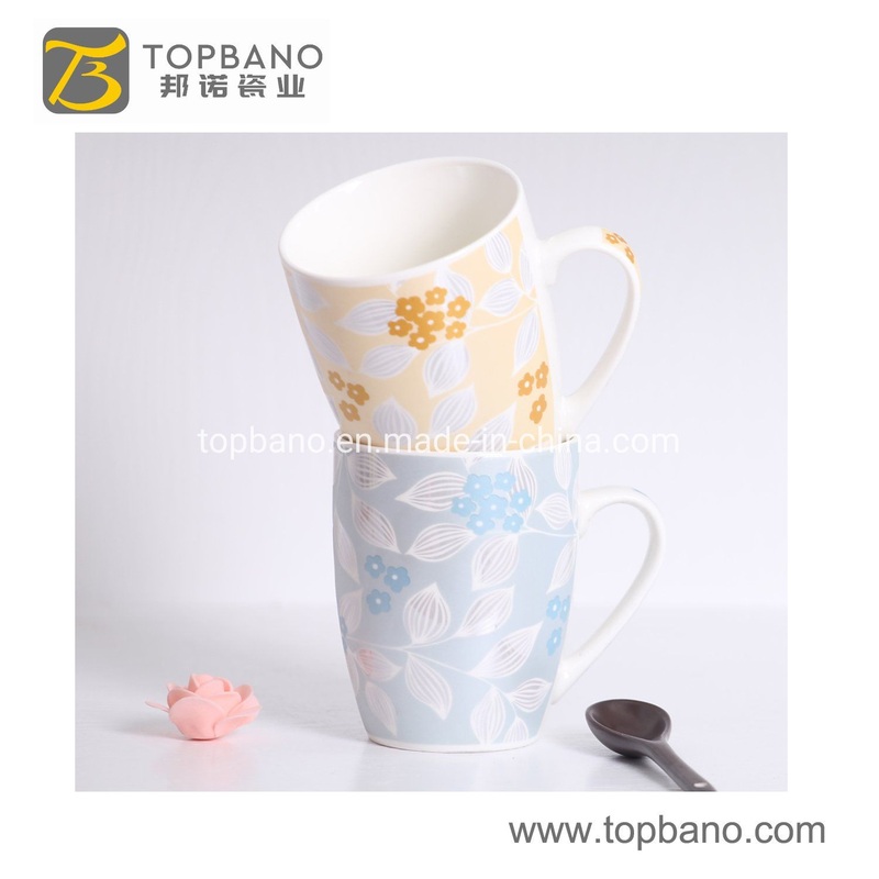 Reusable Ceramic Promotional Flower Porcelain Cup Mug – Ceramic Mug and Custom Mug price