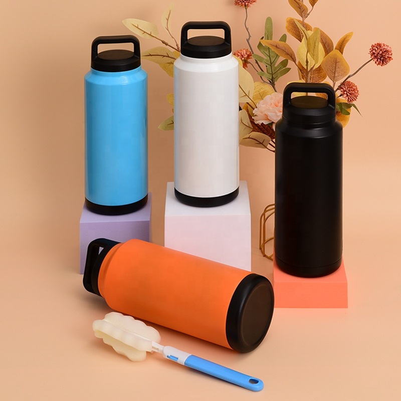 Water Fancy Double Wall 2023 vacuum Wide Mouth Design Special Flask Bottle with Logo – Flask Bottle with Logo and Design Special Bottle price