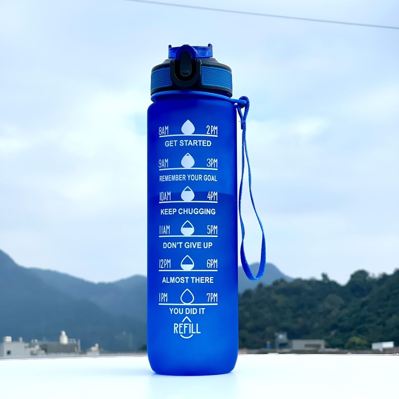 Wholesale 32oz 1L Eco Friendly Large Capacity BPA Free Fitness Gym Sport Motivational Travel Cup Water Bottle with Time Marker – Water Bottle and Sports Bottle price