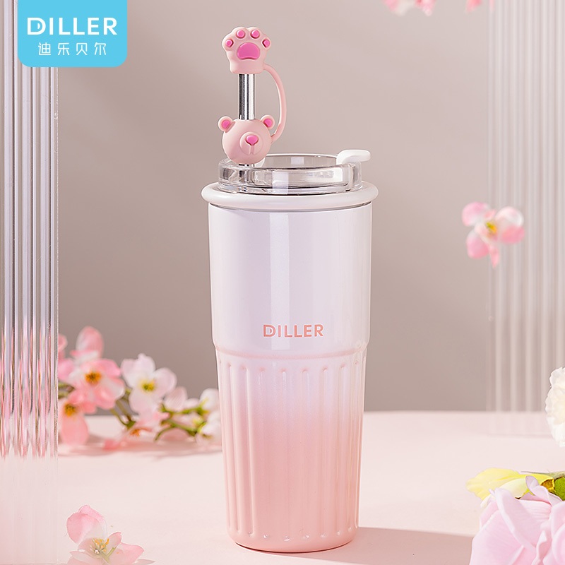 Wholesale 500ml Stainless Steel Coffee Insulated Tumbler Mug with Straw – Stainless Steel Water Bottle and Vacuum Flask price