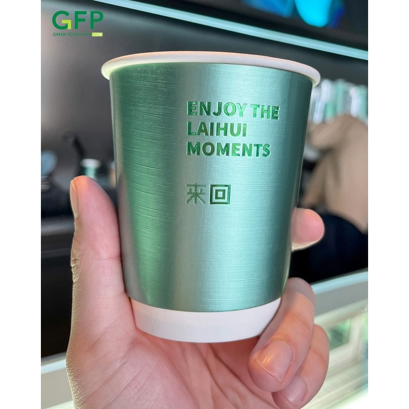 Wholesale Coffee Cup Customized Printing Logo Laser Disposable Tea Mike Paper Cup with Lid Rainbow Colorful Double Wall Cup – Coffee Cup and Paper Cup price