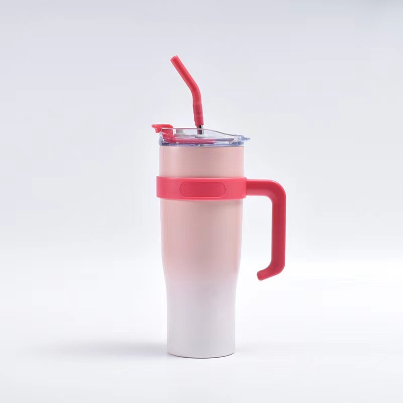 Wholesale Custom 40 Oz Water Tumbler with Lid Straw and Handle Large Vacuum Insulated Mug – Water Bottle and Thermos price
