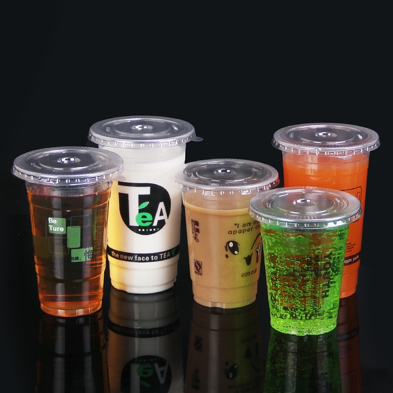 12 16 20oz Disposable Biodegradable PLA Clear Cup Transparent Cup for Mango Shake Ice-Cream – PLA Clear Plastic Cup and PLA Transparent Cups price
