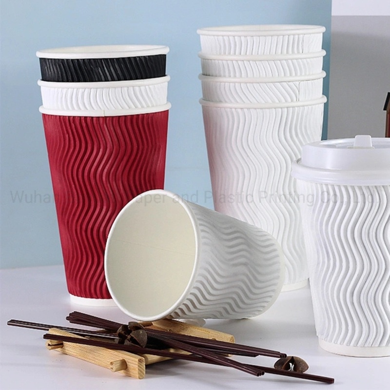 12oz Disposable Ripple Wall Paper Cup for Coffee Cup Hot Cup – Ripple Wall Cup and Paper Cup price