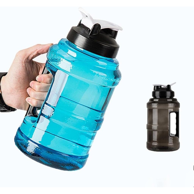 Custom Food Grade 2L Half Gallon Fitness Gym Sports Clear Plastic Motivational Water Bottle with Time Marker and Straw – Sport Bottle and Eco Drink Bottle price