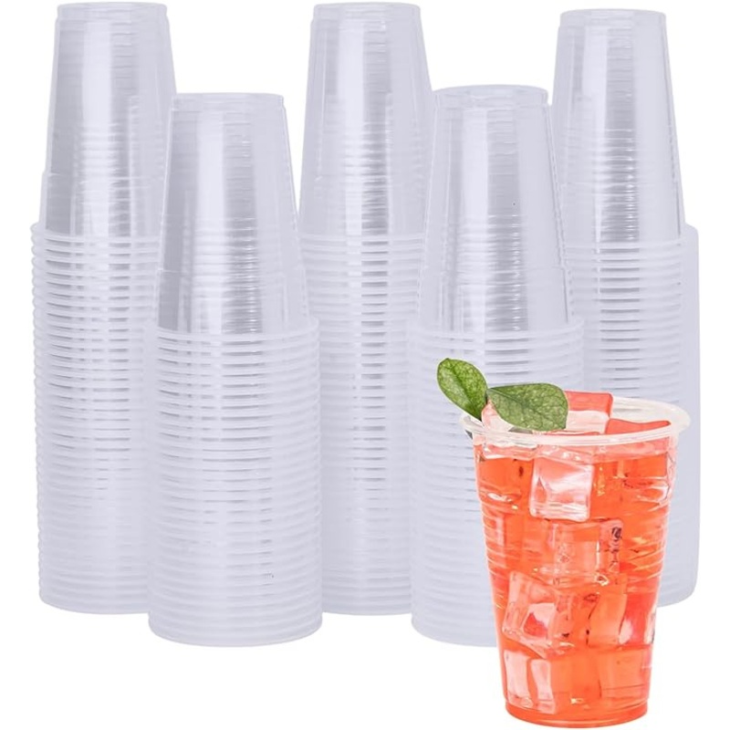 Disposable Clear Cups – Cold Drink Cups for Ice Cream, Weddings and Parties – Drinkware and Glass Cup price