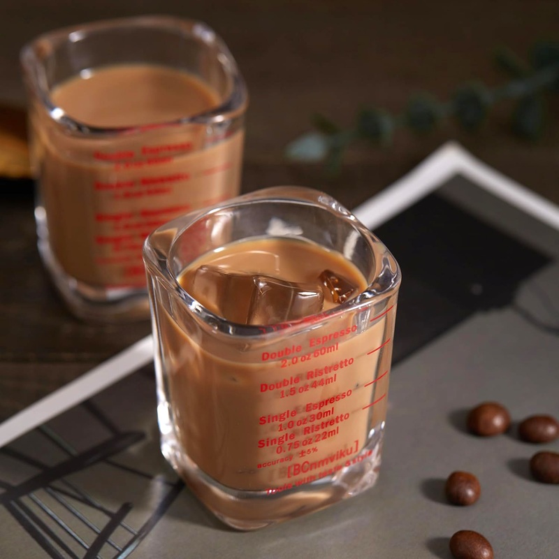 Multi-Purpose Spouts Shot Glasses Milk Espresso Coffee Beverage 8 Oz Citrus Juice Measuring Cup Glass – Juicer Measuring Cup and 8 Oz Juice Measuring Cup price