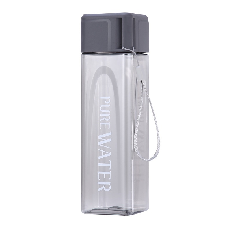 Square Shaped Pure Water Plastic Bottle Reusable Juice Jug Wyz16990 – Square Pillar Water Bottles and Sport Water Bottles Squeeze price