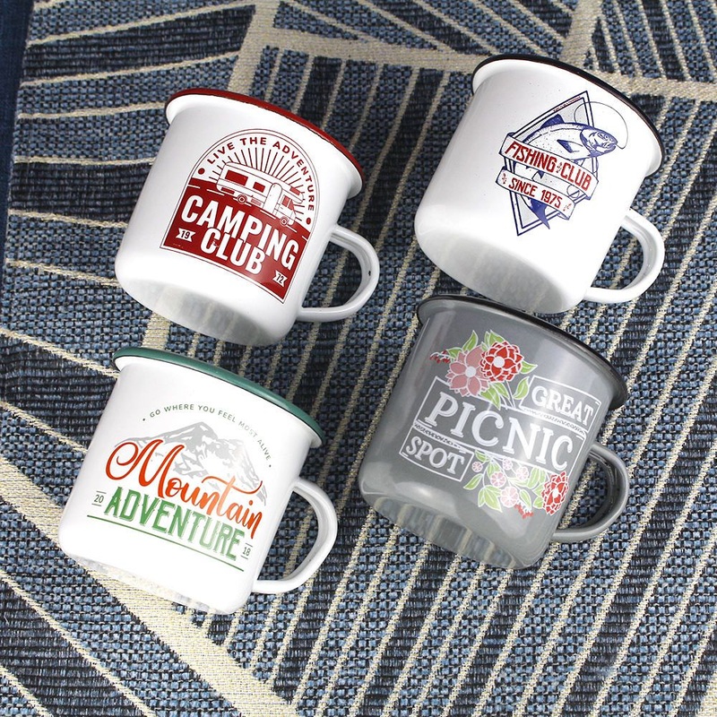 Stainless Steel Enamel Mug Hiking Plain Enamel Mugs with Custom Graphic – Enamel Mug and Customized Enamel Mug price