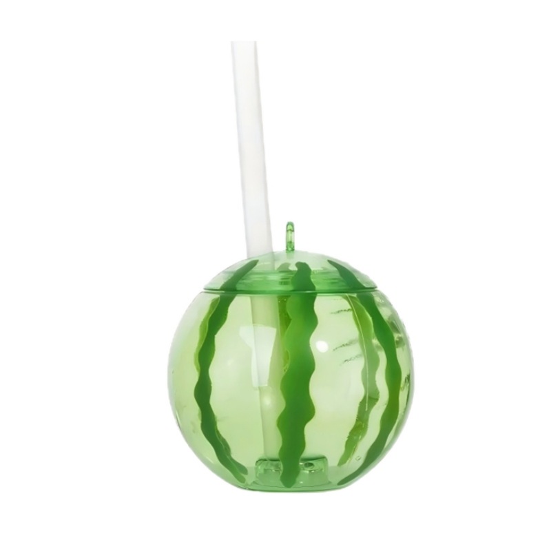 Summer Fruit Shaped Water Bottle 500ml Cute Cartoon Milk Tea Straw Plastic Cup with Lid Outdoor Home Lovely Girl Drinkware – Glass Cup and 16 Oz Plastic Cup price
