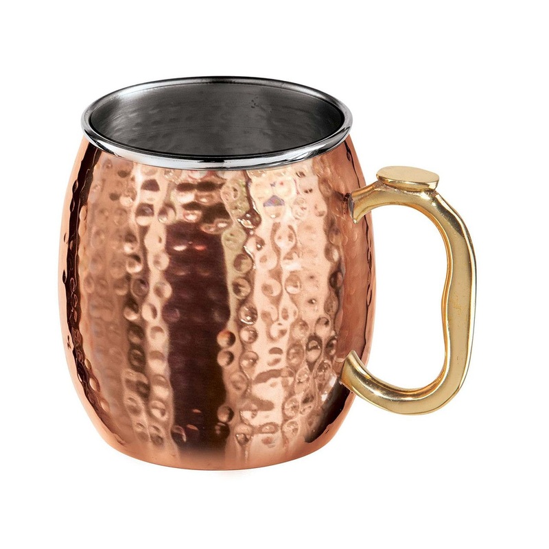 16oz/18oz Coppertisan Barrel Hammered Copper Plated Stainless Steel Moscow Mule Mug – Stainless Steel Moscow Mule Mug and Moscow Mule Mug price