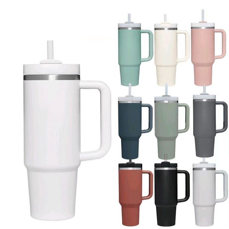 2024 Hot High Quality 40 Oz Double Wall Stainless Steel Stan Car Metal Cup Travel Coffee Mug 40oz Tumbler with Handle – Stainless Steel and Mug price