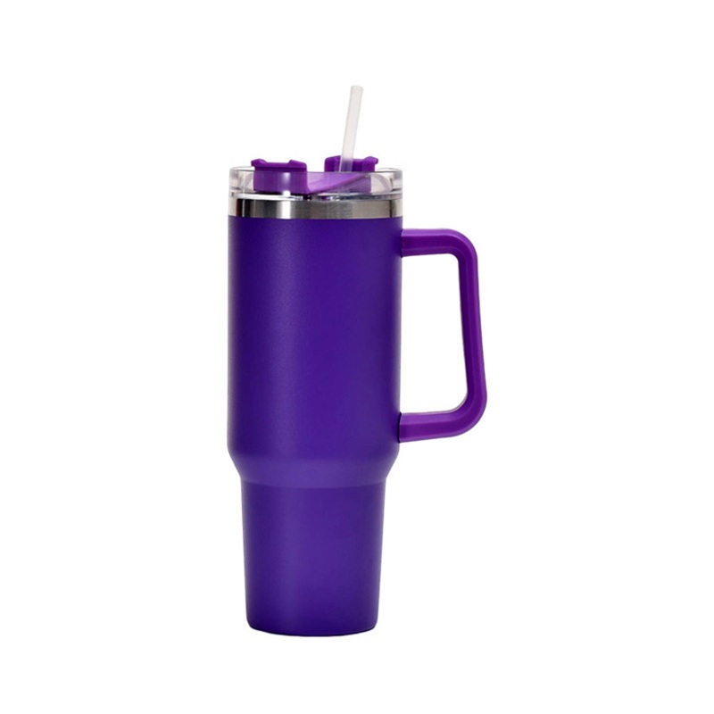 304 Stainless Steel Double Walled Insulated Car Cup Straw Mug with Handle – Thermos Cup and Travel Tumbler price