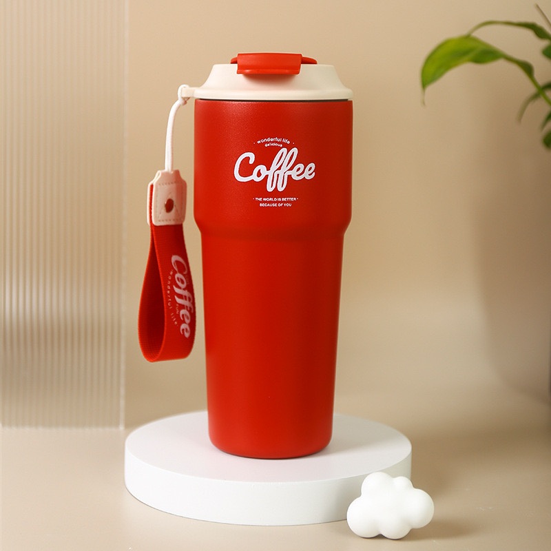 620ml Portable Hand Strap Stainless Steel Vacuum Insulated Tumbler Coffee Travel Mug with Lid – Stainless Steel Travel Mug and Auto Mug price