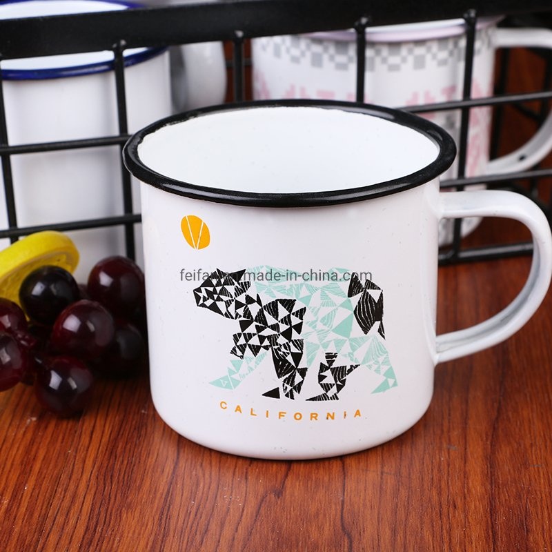 Customized Enamel Mug Metal Enamel Camping Cup with Logo Printing – Canteen Mug and Cup price