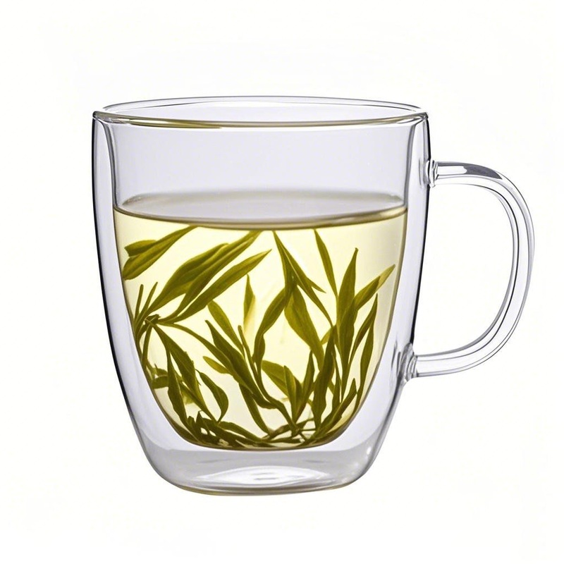 Handmade Reusable 2 Layer Double Wall Insulated Clear Glass Coffee Tea Water Cup Mug for Tea – Tea Glass Mug and Glass Tea Mug price