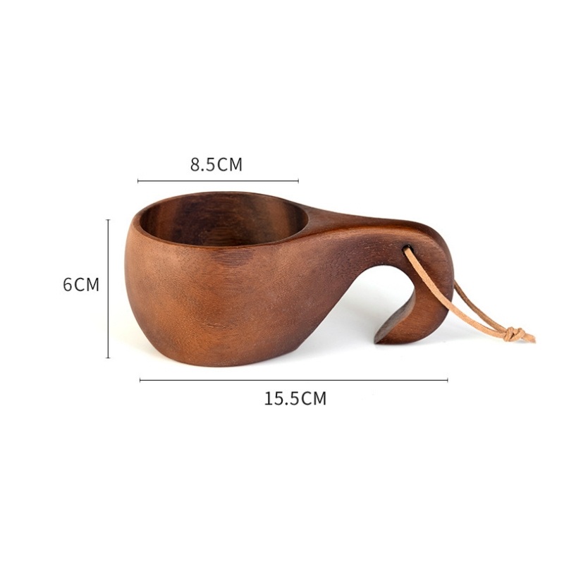 Natural Color Sturdy Wood Cup for Sustainable Living – Sustainable Rubber Wood Cup and Wholesale Cup price
