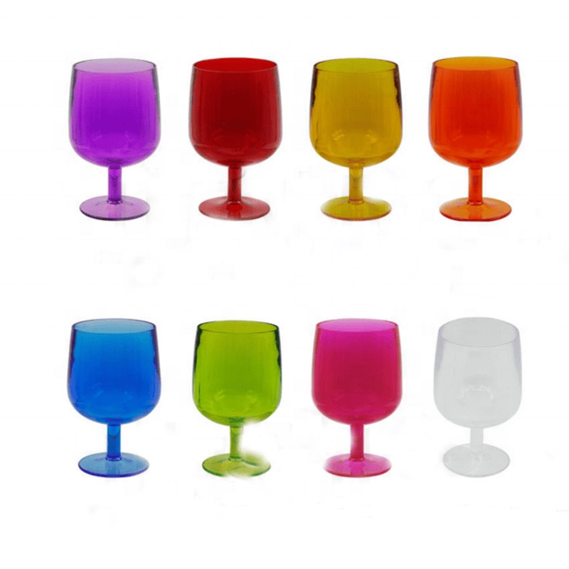 Unbreakable PC Pink Blue Clear Plastic Wine Cup Champagne Flutes Wedding Party – Plastic Wine Cup and Goblet Glass price