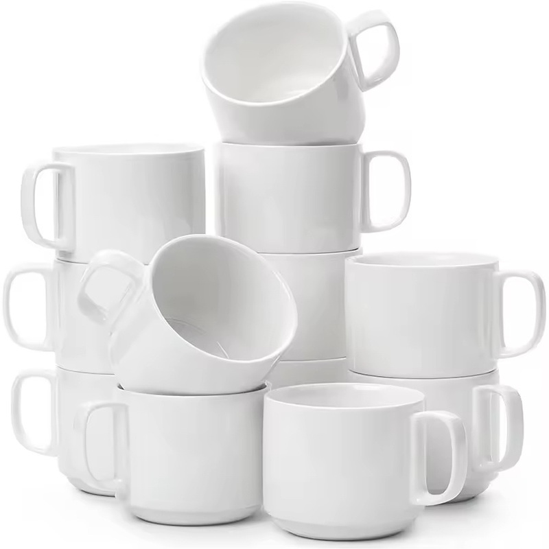 White Blank Sublimation Ceramic Mugs Stackable Promotional Custom Coffee Customized Logo Sublimation Mug – Custom Promotional Mugs and Bulk Sublimation Mugs price