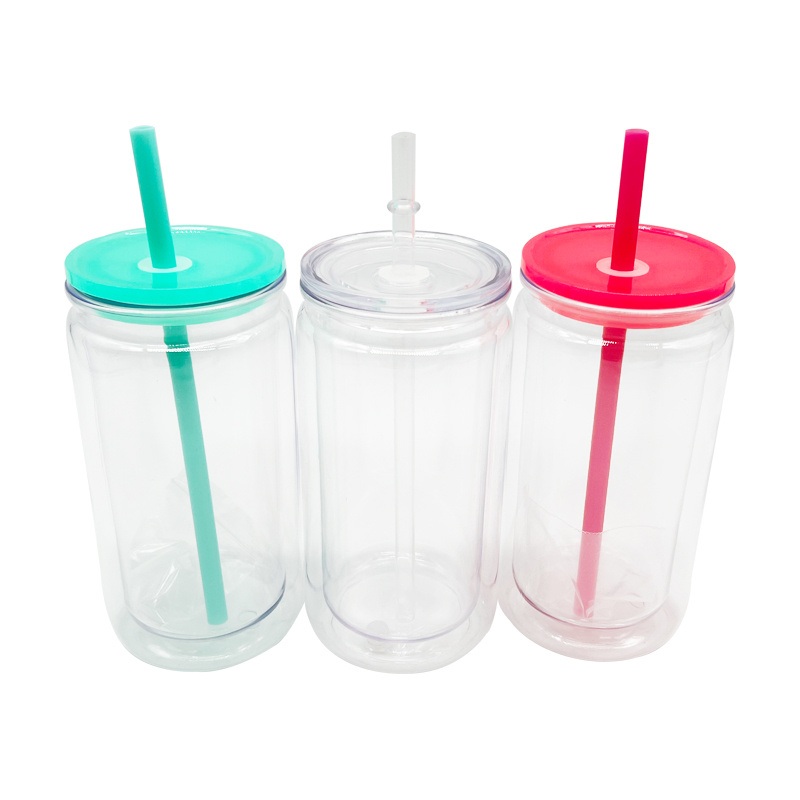 16 Oz Acrylic Snow Globe Tumbler Cup Double Wall Snowglobe Tumbler with Pre Drilled Hole Clear Plastic Cups with Lids and Straws – 16 Oz Acrylic Snow Globe Tumbler and Double Wall Snowglobe Tumbler price