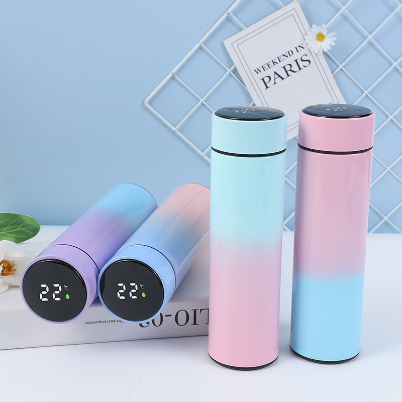 17oz 500ml Smart Thermos Bottle with LED Digital Temperature Display Stainless Steel Thermos Vacuum Bottle Water Bottle Intelligent Insulated Bottle Vacuum – Smart Thermos Bottle and LED Water Bottle price