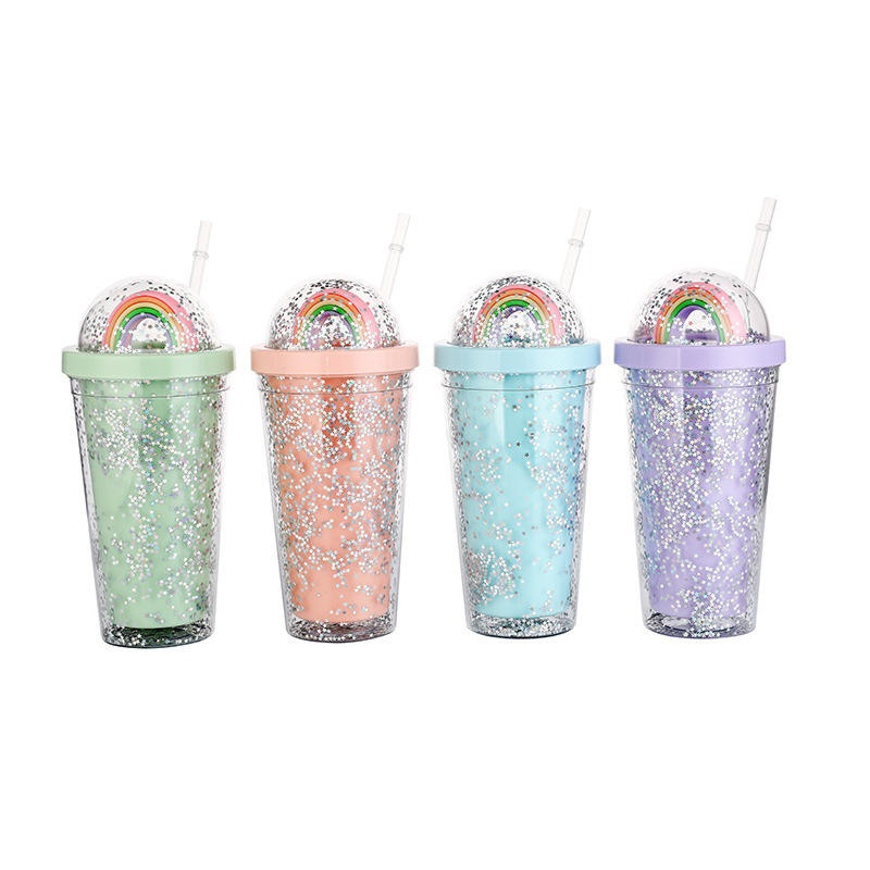 BPA Free Double-Layer Large Capacity Portable Plastic Straw Cup Water Bottle – Water Bottle and Straw Cup price