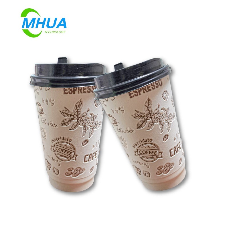 Branded Disposable Coffee Cups Embossed Logo 3D Effect Double Thick Paper Cup for Branded Chain Cafes – Paper Cup and 3D Printed Paper Cups price