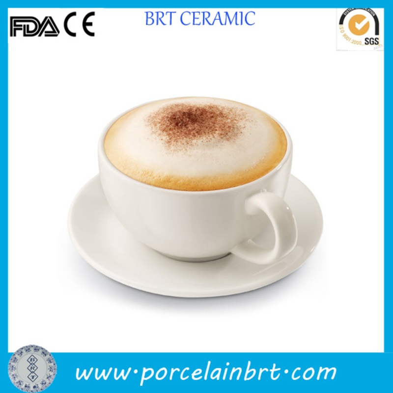 Custom Logo Printed Porcelain Cappuccino Cup with Saucer – Coffee Cup and Cappuccino Cup price