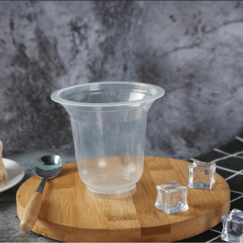 Disposable Clear Plastic Cups with Logo  Ideal for Takeaway & Cafes – Eco Friendly Cup and Customized Printing Cup price