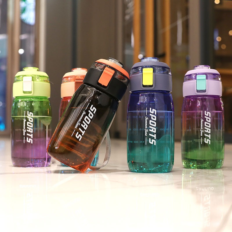 Hot Promotion Cheap Direct Drinking Plastic Sports Water Bottle with Portable Handle – Plastic Water Bottle and Sports Bottle price