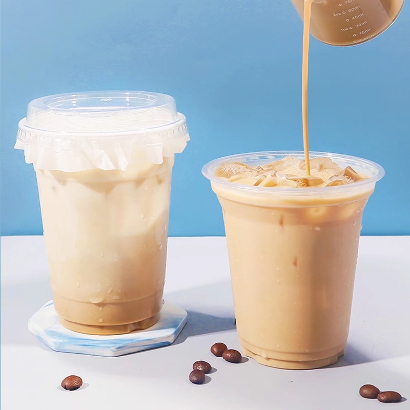 Ice Coffee Cold PP Disposable 16 24 Oz Clear Pet Plastic Cups with Logo Printing – Pet Cup and Disposable Plastic Cup price