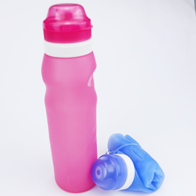 Portable Leak Proof 600ml Silicone Folding Collapsible Drink Water Bottle – Collapsible Drink Water Bottle and Silicone Water Bottle price