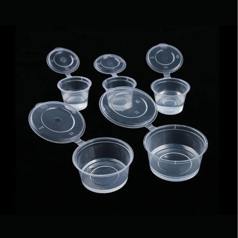 Whosale Beast Selling PP 3oz Sauce Cup with Hinged Lid – Sauce Container and One-Piece Sauce Container price