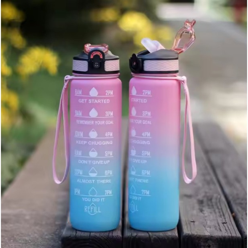 1000ml 0.5 1 2 Litre Liter L Portable Outdoor Camping Sporting Sport Running Drinking Mineral Pure Water Plastic Jug Large Gym Water Container Bottle with Lid – Water Bottle and Sports Water Bottle price