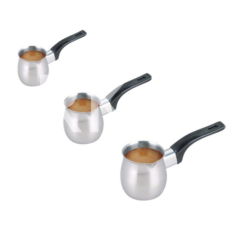 6/12/24oz Bakelite Black Handle Mirror Polished Cheap Turkish Coffee Tea Pot Set with Color Box – Coffee Pot and Turkish Coffee Pot price