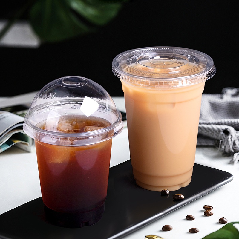 Compostable Biodegradable PLA Clear Disposable PP Pet Cups Drinking Coffee Milk Tea Cup – Compostable PLA Coffee Cups and Eco Friendly Plastic Cup price