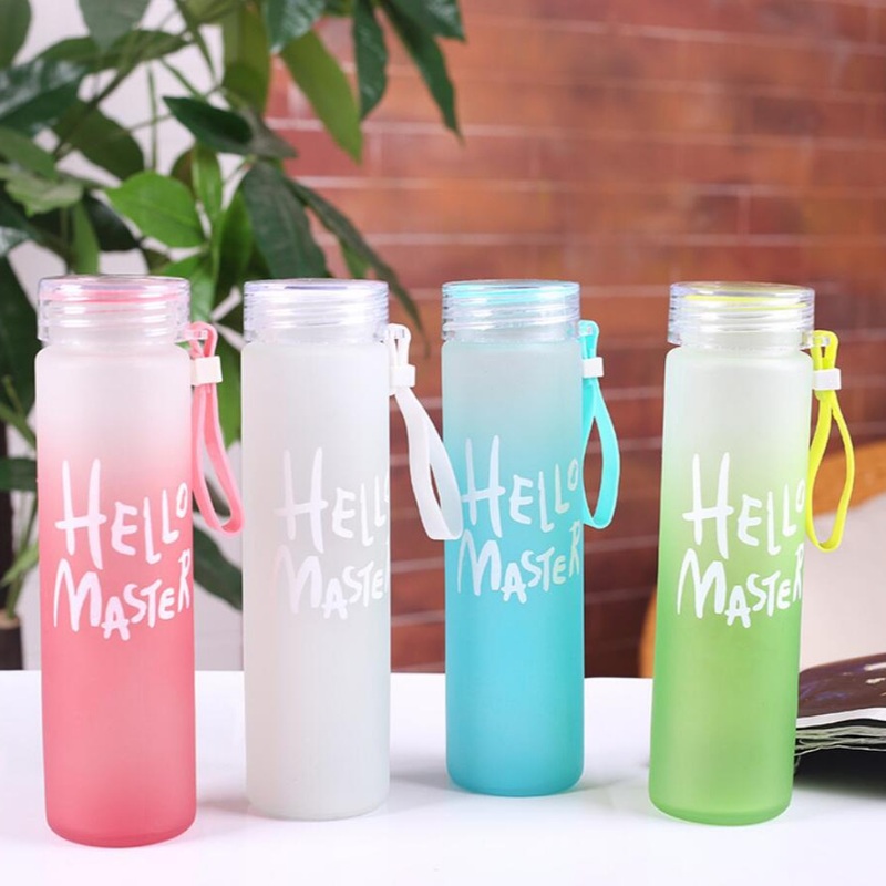 Creative Water Cup Frosted Glass Cup – Plastic Water Cup and Female Sports Water Bottle price