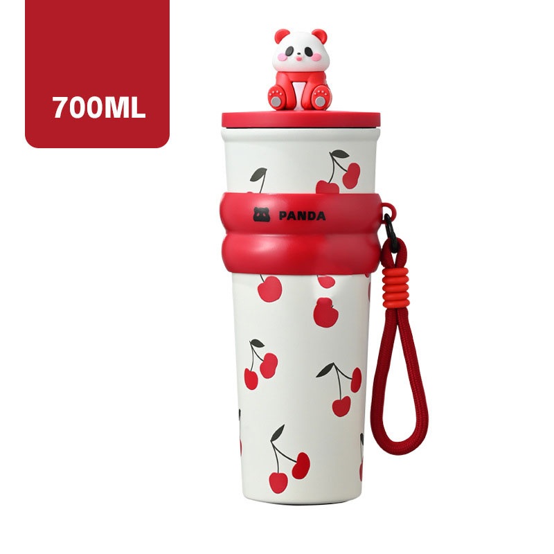 High Beauty Large Capacity Straw Cup Portable Rope Carrying Doll Vacuum Cup – Vacuum Cup and New Insulated price