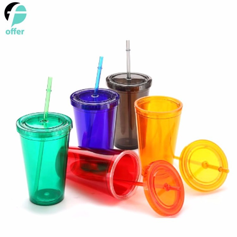 Sippy Cups 16oz BPA Free Double Wall Tumbler with Straw – Straw Cup and Drinking Cup price
