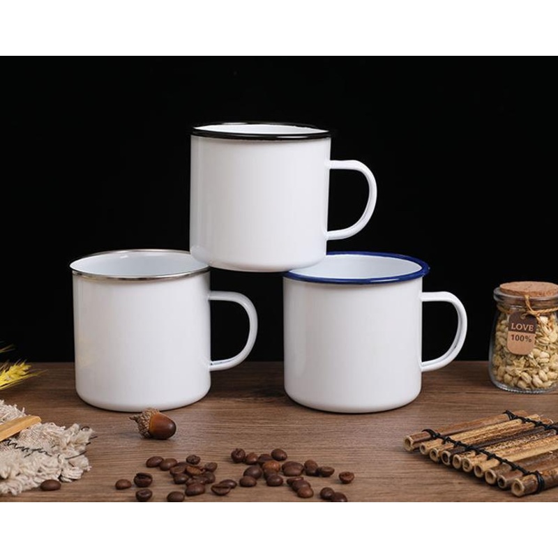 Wholesale 12oz Metal Tea Cup Festival Enamel Gift Coffee Mugs – Mug and Cup price