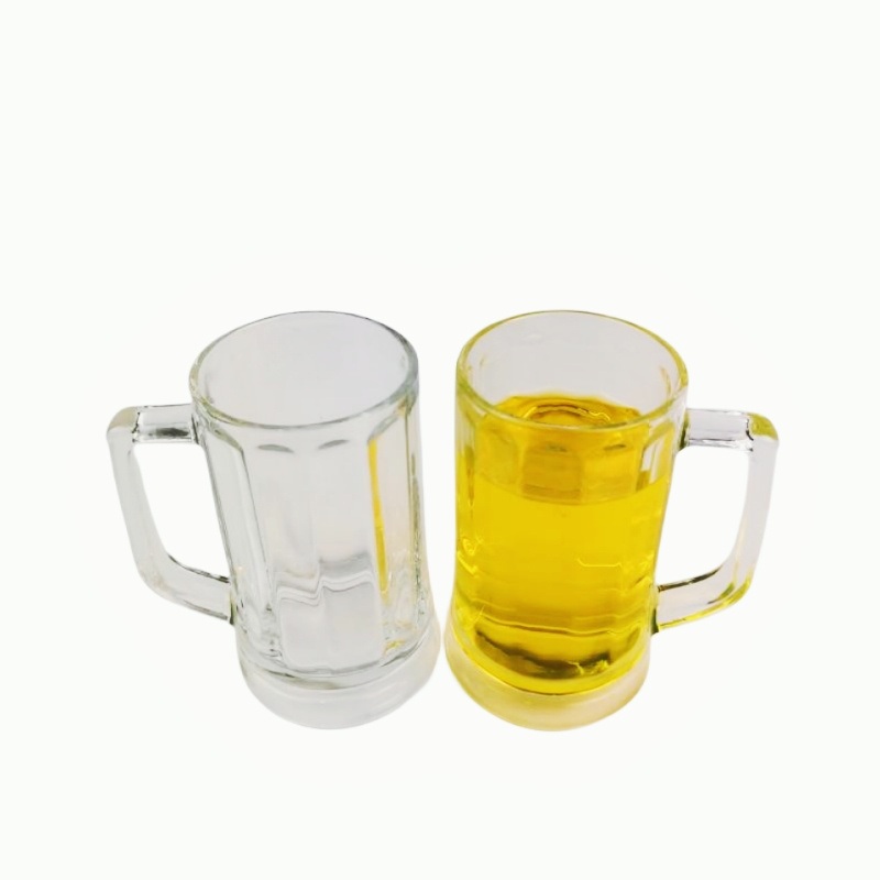 12oz Handgrip Shape Transparent Color Glass Mug – Glass Mugs and Beer Mugs price