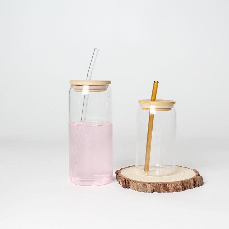 16oz Clear Coffee Soda Shaped Beer Can Glass Cup – Iced Coffee Straw Beer Glass Cups and Beer Cups price