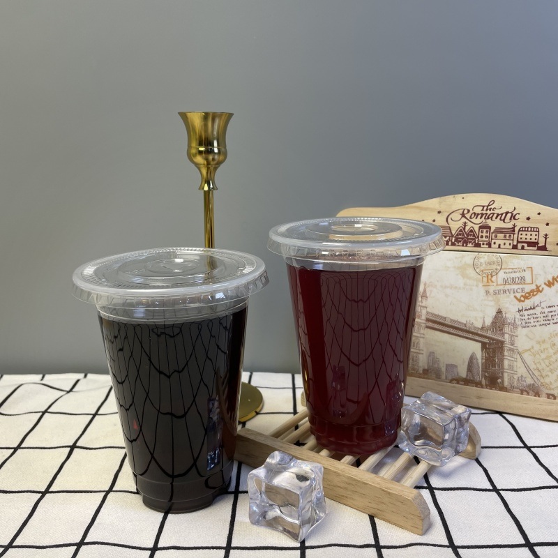 16oz Clear Plastic Cups for Coffee and Milk Tea Shops – Plastic Cup and Clear Plastic Cup price