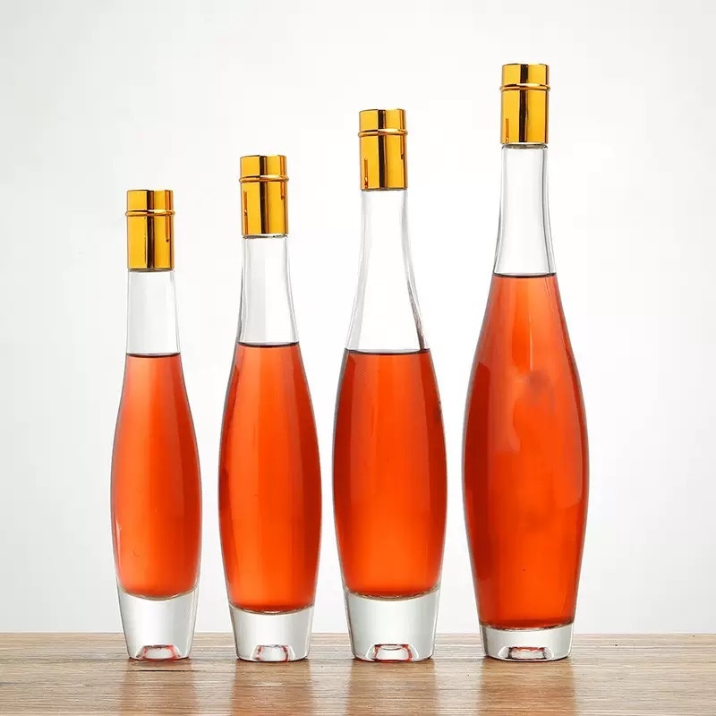 250ml 500ml Clear Drop Shaped Glass Water Bottle for Beverage Bottle – Glass Bottle and Water Bottle price