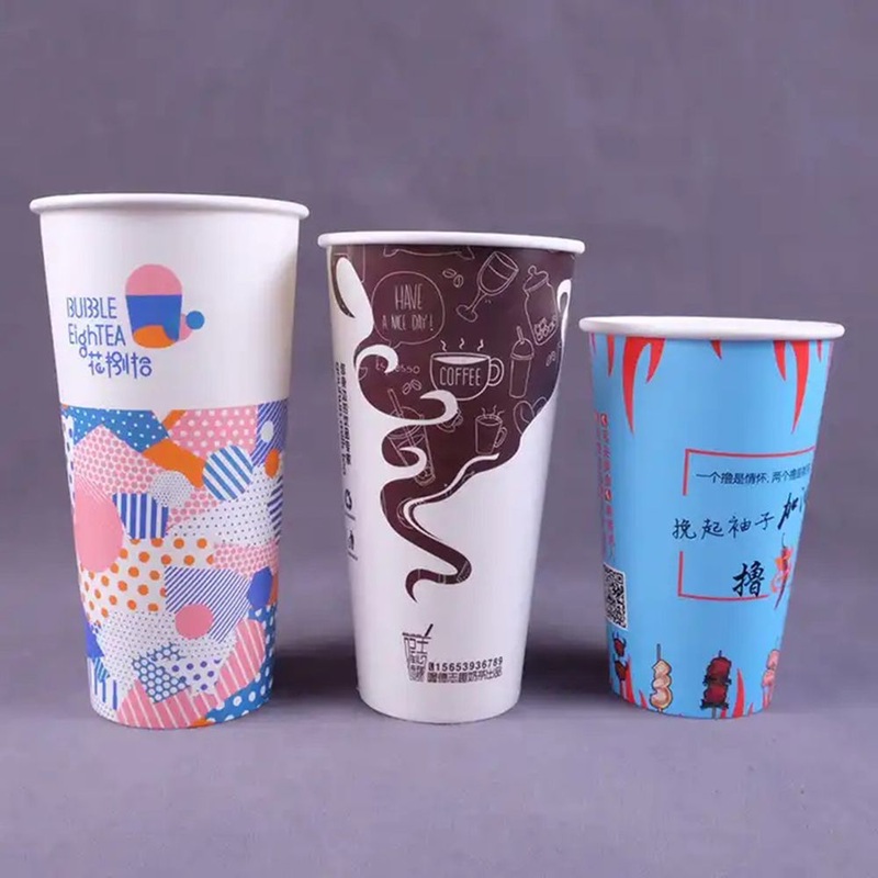 4oz/16oz Disposable Milk Tea Hot Drinking Kraft Paper Coffee Cup – Coffee Cup and Milk Tea Cup price