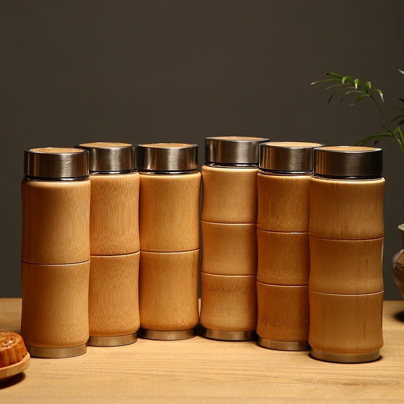 Bamboo Thermos Bottles-Bamboo Water Bottles, Stainless Steel Bottles – Vucum Thermo and Stainless Steel Household Insulated Water Bottle price